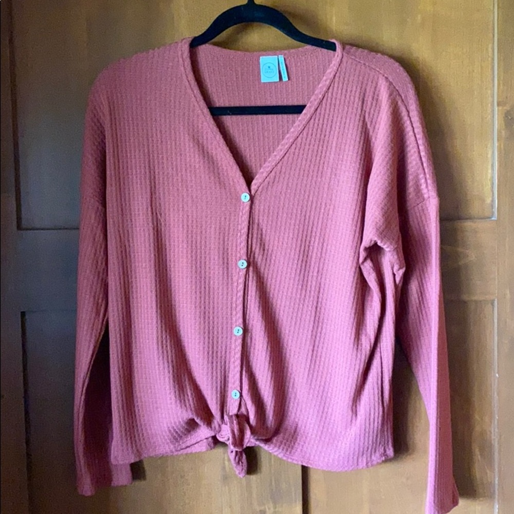 Paper Crane new tie waist t-shirt top